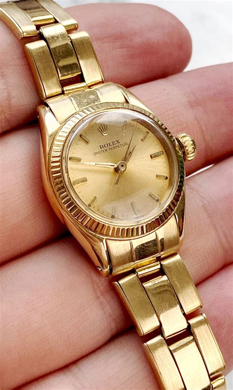 rolex damenuhr gold alt